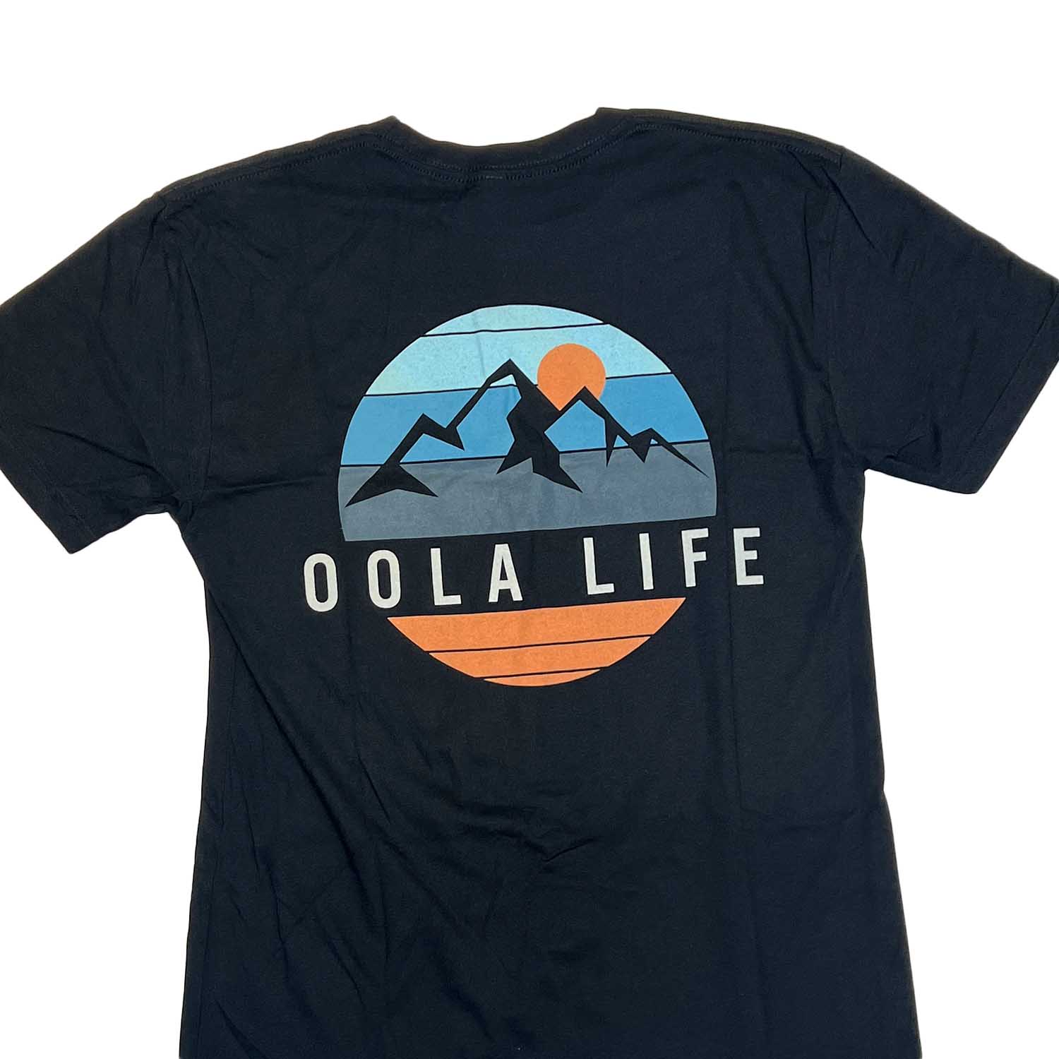 Oola Life Mountain tee: Black