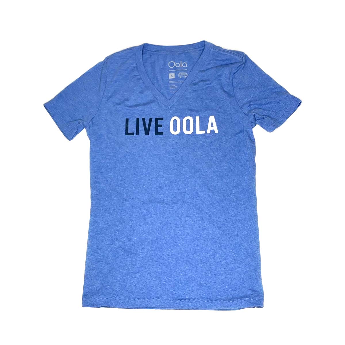 Womens Live Oola V-neck: Blue